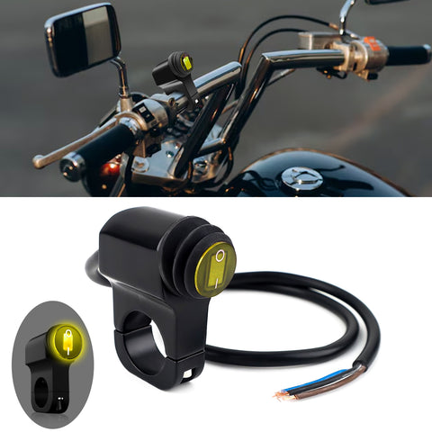 x xotic tech ATV Light Switch 12V Handlebar Switch Motorcycle Light Switch Toggle On/Off Headlight Button Switch For 7/8"(22mm) Handlebars Motorcycle Motorbike Scooter UTV