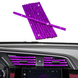 Car Interior Air Conditioner Outlet Decoration Stripes Cover Accessories 10 PCS