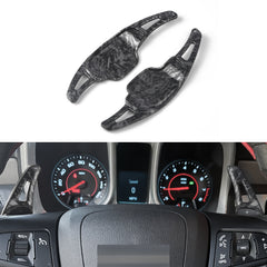 Black Forged Style Steering Paddle Shifter Extension For Chevy Camaro 2012-2015