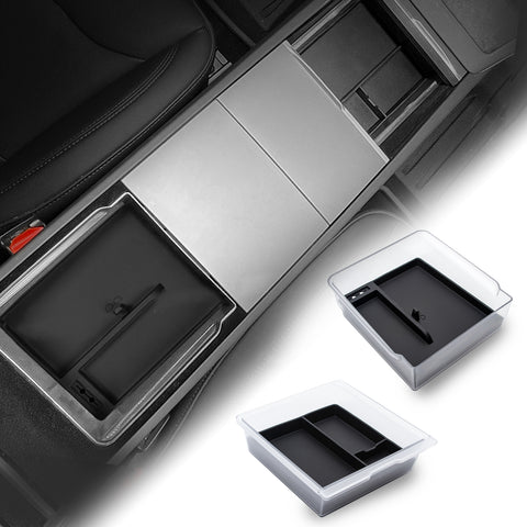 Center Console Armrest Organizer Tray Kit for Tesla Model 3 Y 2025+ Accessories