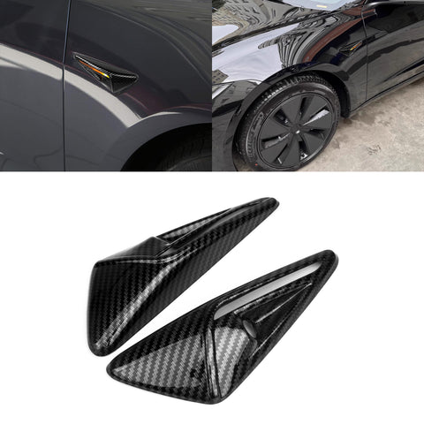 Turn Signal Side Camera Full Protection Cover HW2.0-3.0 Compatible with Tesla Model 3/Y/S/X (Non HW4.0 Version) 2Pcs Side Marker Indicator Cap Decoration Accessories