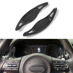 Carbon Fiber ABS Steering Wheel Paddle Shifter Extension For Kia Stinger 2018-up