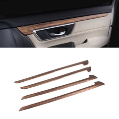 Set Peach Wood Style Side Door Panel Stripe Cover Trim For Honda CR-V 2017-2022