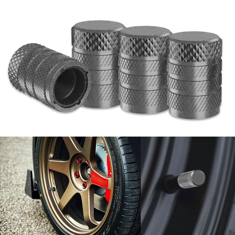 Xotic Tech 4pcs Tire Valve Stem Cover Caps Anodized Aluminum Alloy, Corrosion Resistant Leak-Proof Wheel Valve Cap Set Exterior Accessories, Universal for Cars Trucks Motorcycles SUVs and Bikes
