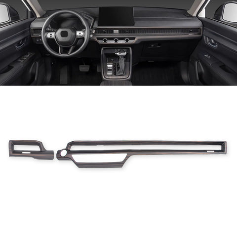 Wood/ Carbon Look Dashboard Air Vent Outlet Stripe Cover For Honda CRV 2023-2027