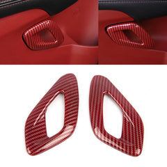 Car Interior Side Door Handle Decor Overlay Cover For Dodge Challenger 2015-up