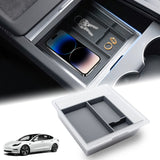 Center Console Organizer Tray Hidden Storage Box For Tesla Model 3/Y 2025 2026