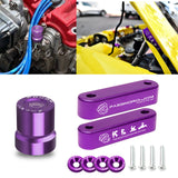 JDM Style Hood Vent Spacer Risers VTEC Solenoid Valve Cover Cap For Honda Acura