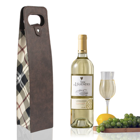 Portable Bottle Wine Gift Bag Champagne Beer Holder for Picnic Party, Christmas