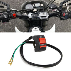 x xotic tech Motorcycle Handlebar Switch ATV Light Kill Switch w/On Off Push Button For U5 U7 U2 Motorcycles Scooter UTV Electromobile Motorbike(7/8inch 22mm)