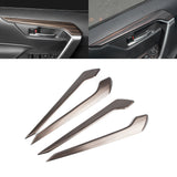 Interior Car Door Armrest Panel Strip Cover Trim, Wood Grain, Compatible with Toyota RAV4 2019-2023