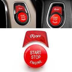 2x Red Engine Start/Stop Switch w/ OFF Button Cover Accessoriess For BMW F30 F31