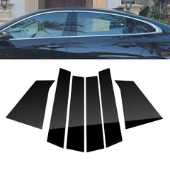 For 2016-2023 Chevrolet Malibu 6PCS Black Pillar Posts Door Trim Piano Cover Kit