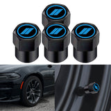 x xotic tech // Slash Tire Valve Stem Cover Caps Compatible with Dodge Challenger Charger Durango Avenger SRT Hornet R/T Dart Journey Magnum Nitro Caliber Aluminum Alloy Wheel Valve Cap Set(4Pcs)