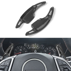 Carbon Fiber ABS Steering Wheel Paddle Shifter Extension For Chevy Camaro 2016+