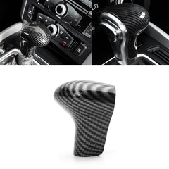 ABS Carbon Fiber Car Interior Center Console Gear Shift Knob Cover Molding Trim for Audi A4 A5 A6 A7 Q7 2012-2016