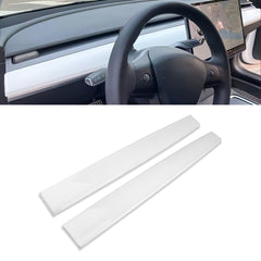 Glossy White Center Console Dashboard Cover Trim For Tesla Model 3 2017-2023 & Model Y 2020-up