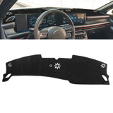 Black Dashboard Mat Poly Carpet DashMat Non-Slip Cover For Hyundai Sonata 2024+