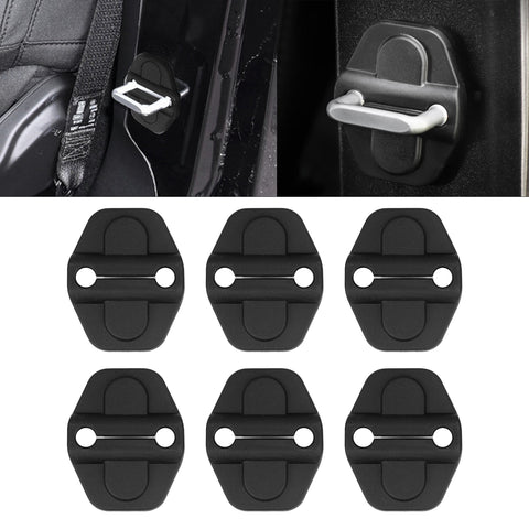 Door Lock Cover Trim Protection Kit Decor For Jeep Wrangler JL JLU 2018-up Black