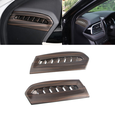 Wood Grain Interior Side Air Vent Outlet Cover For Toyota Camry 2018-2024