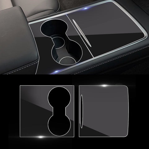 x xotic tech Center Console Wrap Kit, Transparent Console Protector Cover Interior Decoration Wrap Compatible with Tesla Model 3 2021-2023 & Model Y 2021-up Accessories