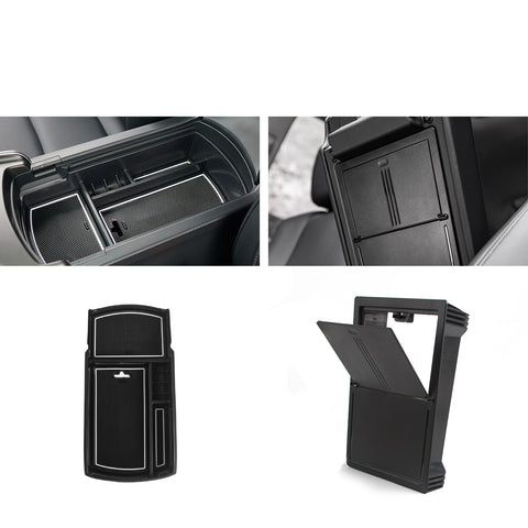 Console Armrest Box Hidden + Lower Storage Organizer Tray For Honda Accord 18-22