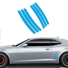 Xotic Tech 6pcs Car Body L&R Side Vent Insert Stripe Decal Vinyl Inlay Side Vent Gill Sticker Compatible with Chevrolet Camaro 2010-2015