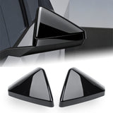 x xotic tech Door Side Rearview Mirror Cover Caps Protection Compatible with Tesla Cybertruck 2024 2025 Left & Right Exterior Accessories, (2PCS, Matte Carbon Fiber Pattern)