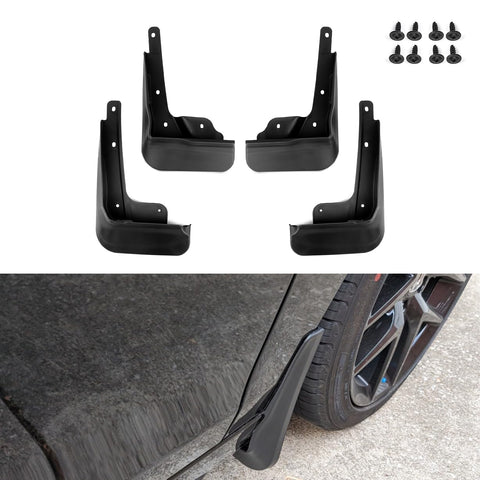 x xotic tech 4PCS Car Front & Rear Mud Flap Splash Guards Fender Flare Mudguard Dirt Slush Trap Protector w/Hardware Accessories Compatible with Honda Civic 2022 2023 2024 2025