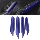 4x Red Inner Window Door Lift Lock Armrest Panel Cover For Honda Civic 11th Gen 2022