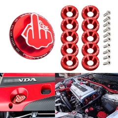 Select vehicle Picture 1 of 20  Middle Finger Oil Filter Tank Cap Valve+Engine Bay Dress Up Kit For Honda Acura