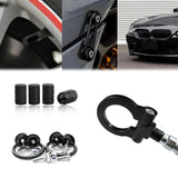 Set Tow Hook+Tire Valve Stem+Trunk Release Fasteners Fit BMW 6 Series 2003-2010