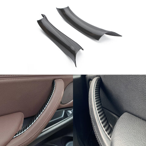 Xotic Tech Door Pull Handle Cover Compatible with BMW X5 Series X5 Series F15/F85 2014-2018, BMW X6 Series F16/F86 2015-2018, Inner Rear Side Door Handle Protective Cover (2pcs)