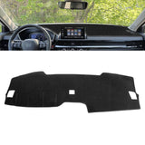 Black Dashboard Mat Poly Carpet DashMat Non-Slip Cover For Honda CRV 2023-2025