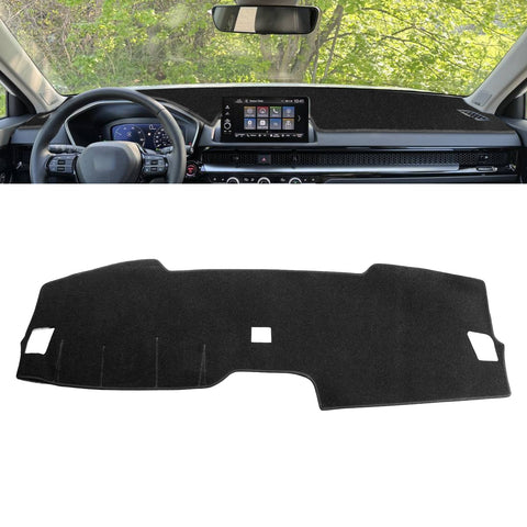Black Dashboard Mat Poly Carpet DashMat Non-Slip Cover For Honda CRV 2023-2025