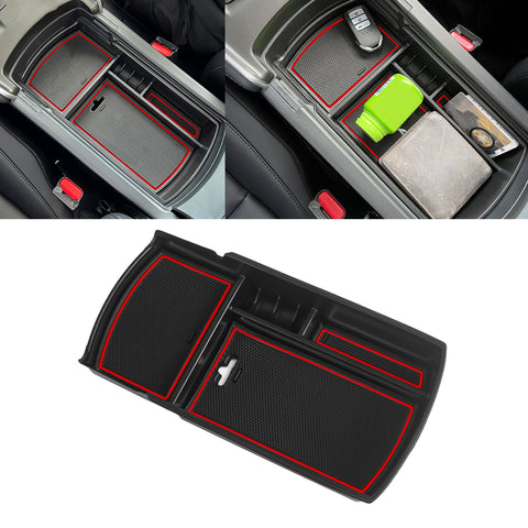 Central ABS Armrest Storage Box Grocery Holder w/Anti-Slip Pad For Accord 2018-22
