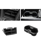 Center Console Storage Tray + Insert Water Cup Holder For Honda Civic 2016-2021