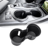 Black Center Console Dual Water Cup Holder Insert For Toyota Camry 2018-2024