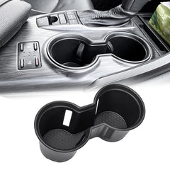 Black Center Console Dual Water Cup Holder Insert For Toyota Camry 2018-2024