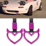 x xotic tech JDM Devil Shaped Tsurikawa Subway Train Bus Handle Straps Drift Charm Rear Bumper Warning Loops Ring for Cars, SUV Interior Exterior Decoration