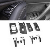Carbon Fiber Style Window Switch Panel Cover Trim for Tesla Model 3 2021-2023
