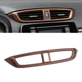 Peach Wood Grain Front Center AC Vent Outlet Decor For Honda CR-V 2017-2022