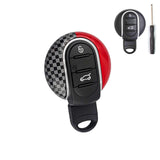 x xotic tech JCW Style Key Fob Cover Case Shell Replacement Compatible with MINI Cooper 3rd Gen F55 F56 F57 F54 Clubman, Gen2 F60 Countryman Smart Key, Brake Disk Shape