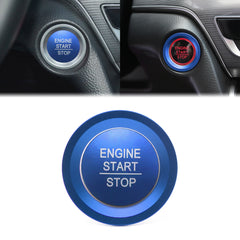 Blue Sporty Engine Start Push Button Switch Trim For Honda Civic Accord 10th Gen
