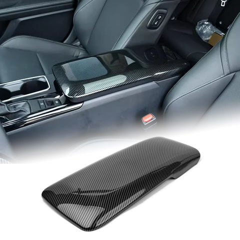 Carbon Fiber Look Center Console Armrest Box Cover Trim For Toyota Camry 2025-up