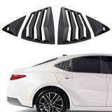 Side Window Louver Blinds Sun Shades Trim For Toyota Camry 2025-2026 Gloss Black