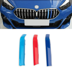 Tri-Colored Front Kidney Grille Strips Clip Cover For BMW 2 Series F44 2021-2024