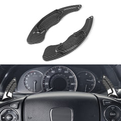 Carbon Fiber Look Steering Wheel Paddle Shifter Extension For Honda Accord Civic