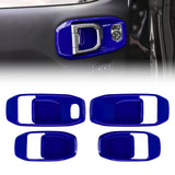 x xotic tech Door Handle Bowl Cover Decor Trim for Jeep Wrangler JL JLU 2018-up Gladiator JT 2020-up Interior Accessories(4Pcs)