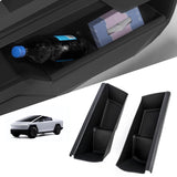 x xotic tech Door Side Storage Box Compatible with Tesla Cybertruck 2024 2025, Front Door Insert Tray Organizer Door Slot Pockets, Lower TPE Door Protector Liner, 2Pcs